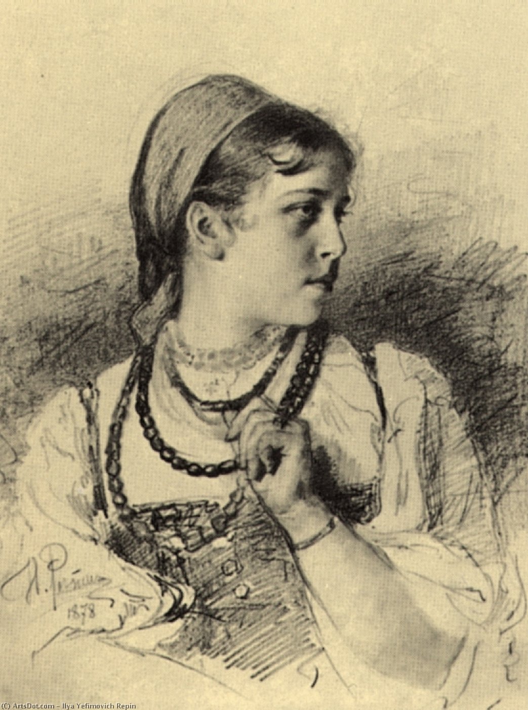 Portrait Of T. A. Mamontova — Ilya Yefimovich Repin