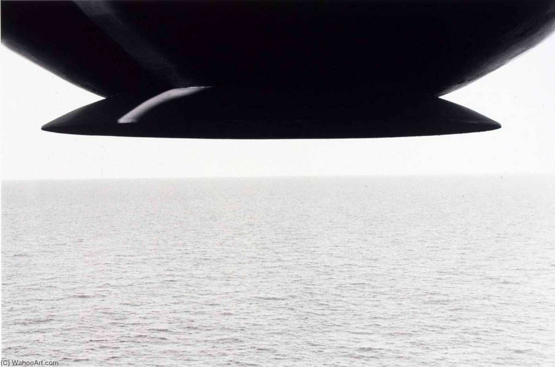 Untitled (water, Black Overhang At Top Of Picture) — Burk Uzzle