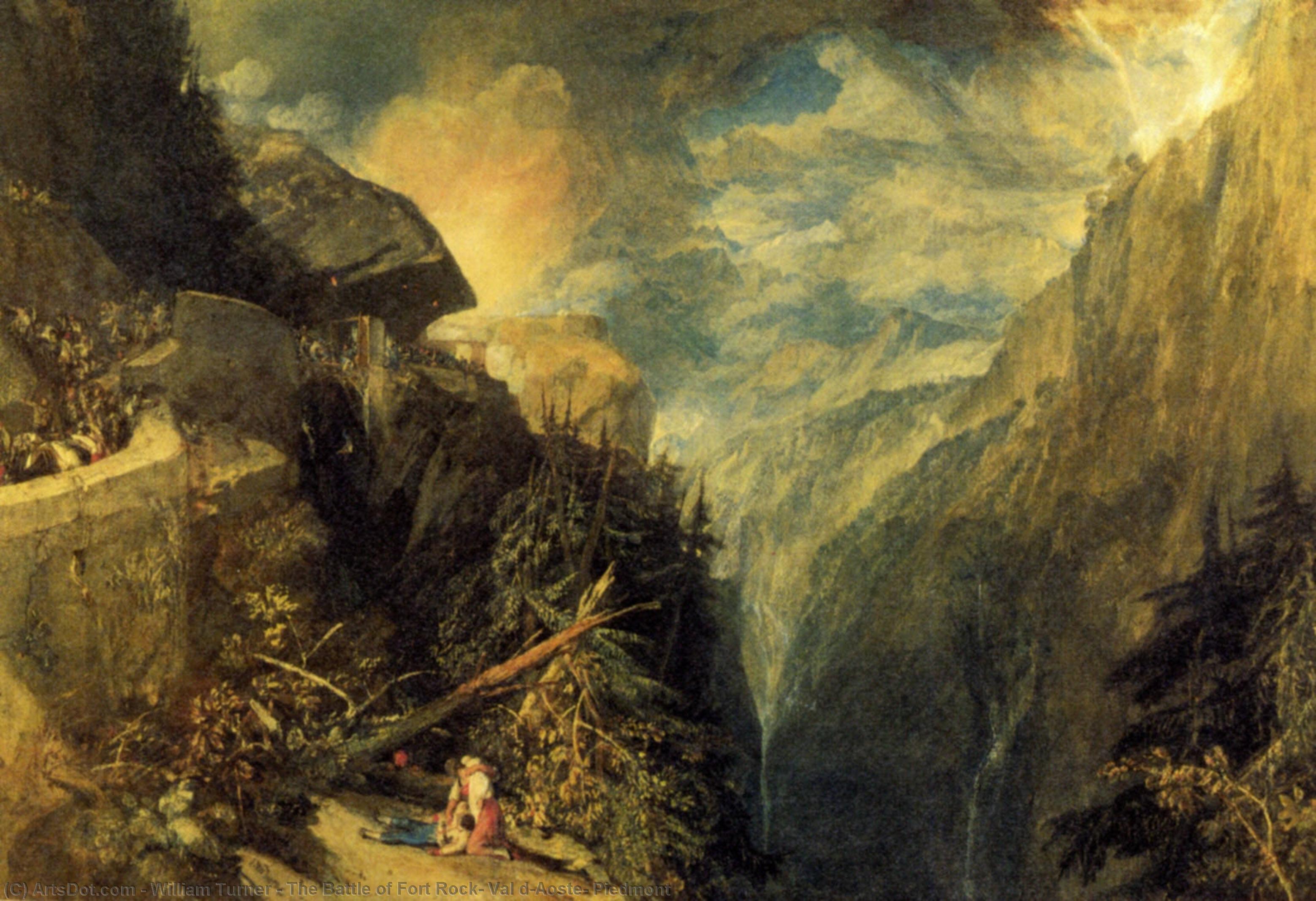 The Battle Of Fort Rock, Val D'aoste, Piedmont — Јозеф Турнер