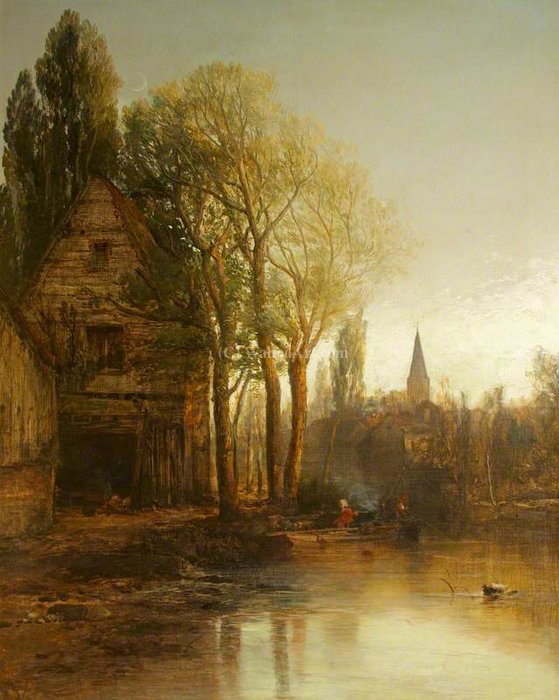A House By A Pool, With A Distant Spire — James Webb