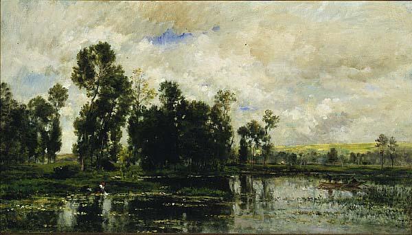 The Edge Of The Pond — Charles-françois Daubigny