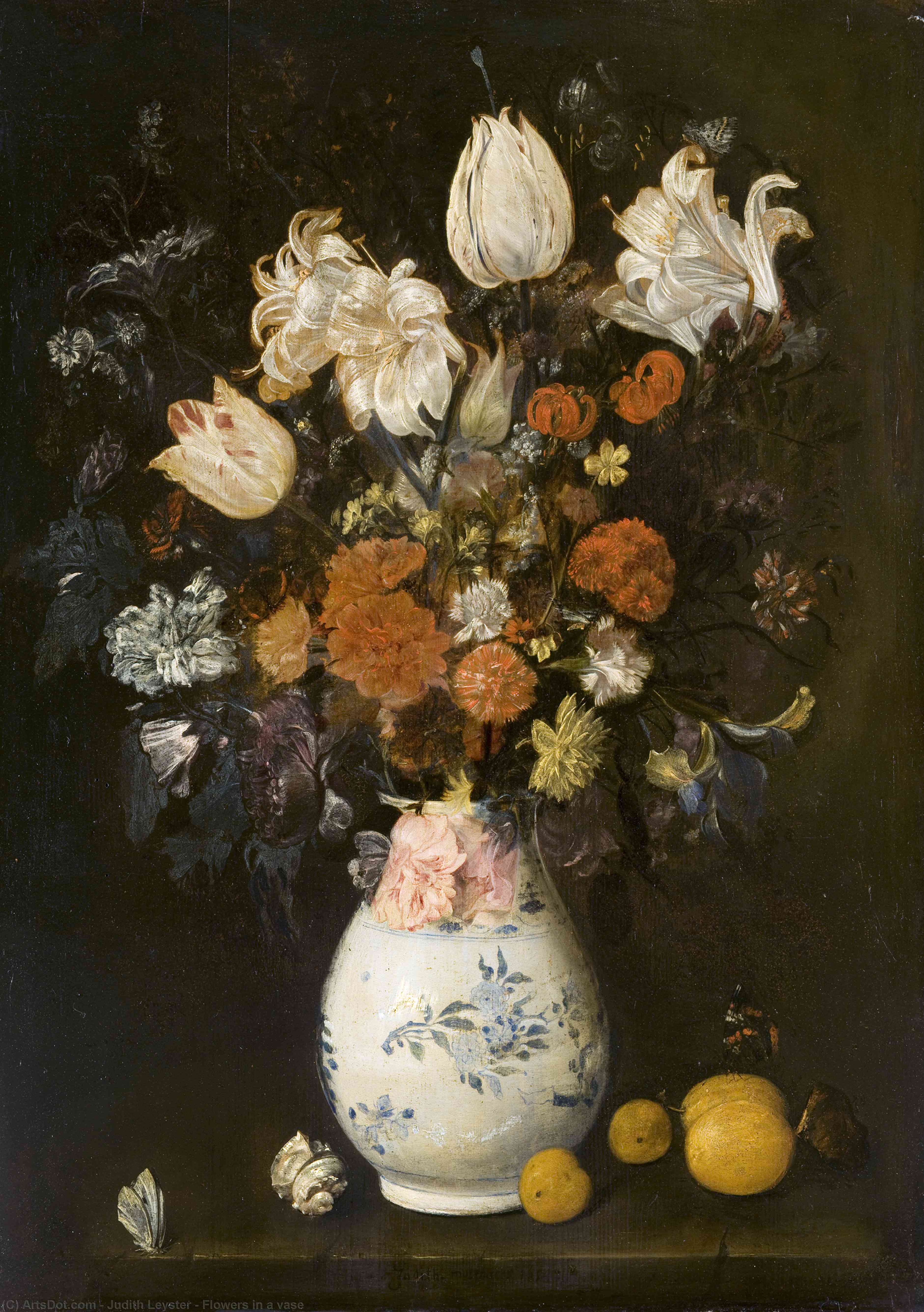Flowers In A Vase — Judith Jans Leyster