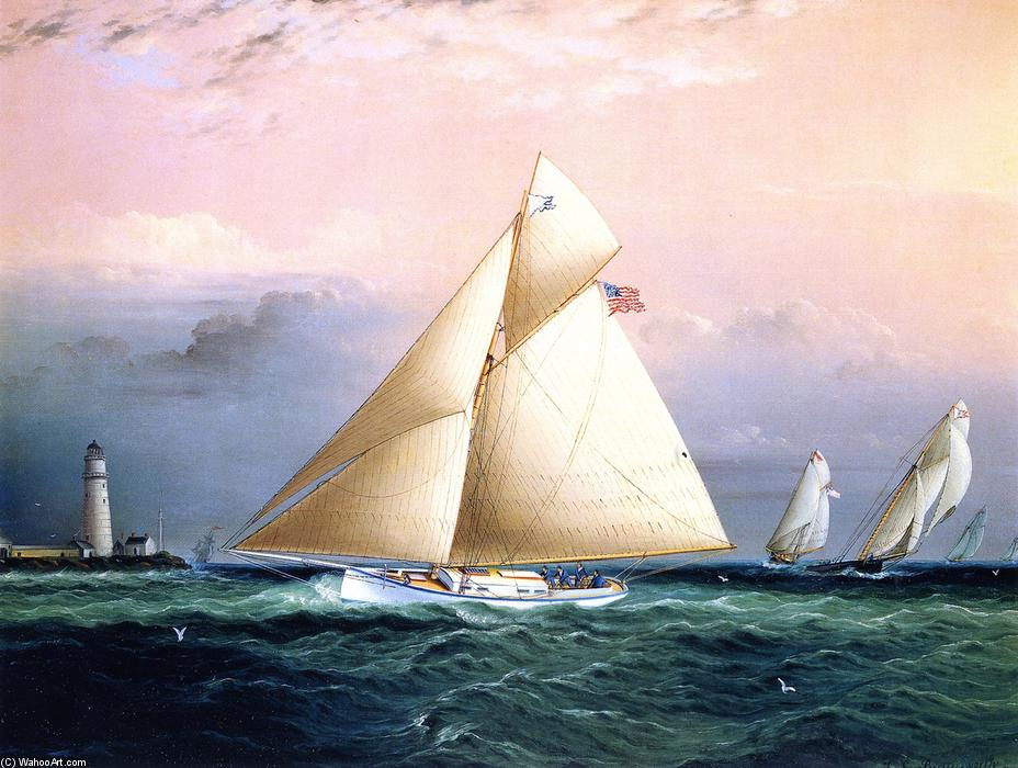 Yacht Race Off Boston Light — James Edward Buttersworth