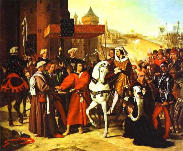 Entrance Of Dauphin, Future Charles V, To Paris — Jean-auguste-dominique Ingres