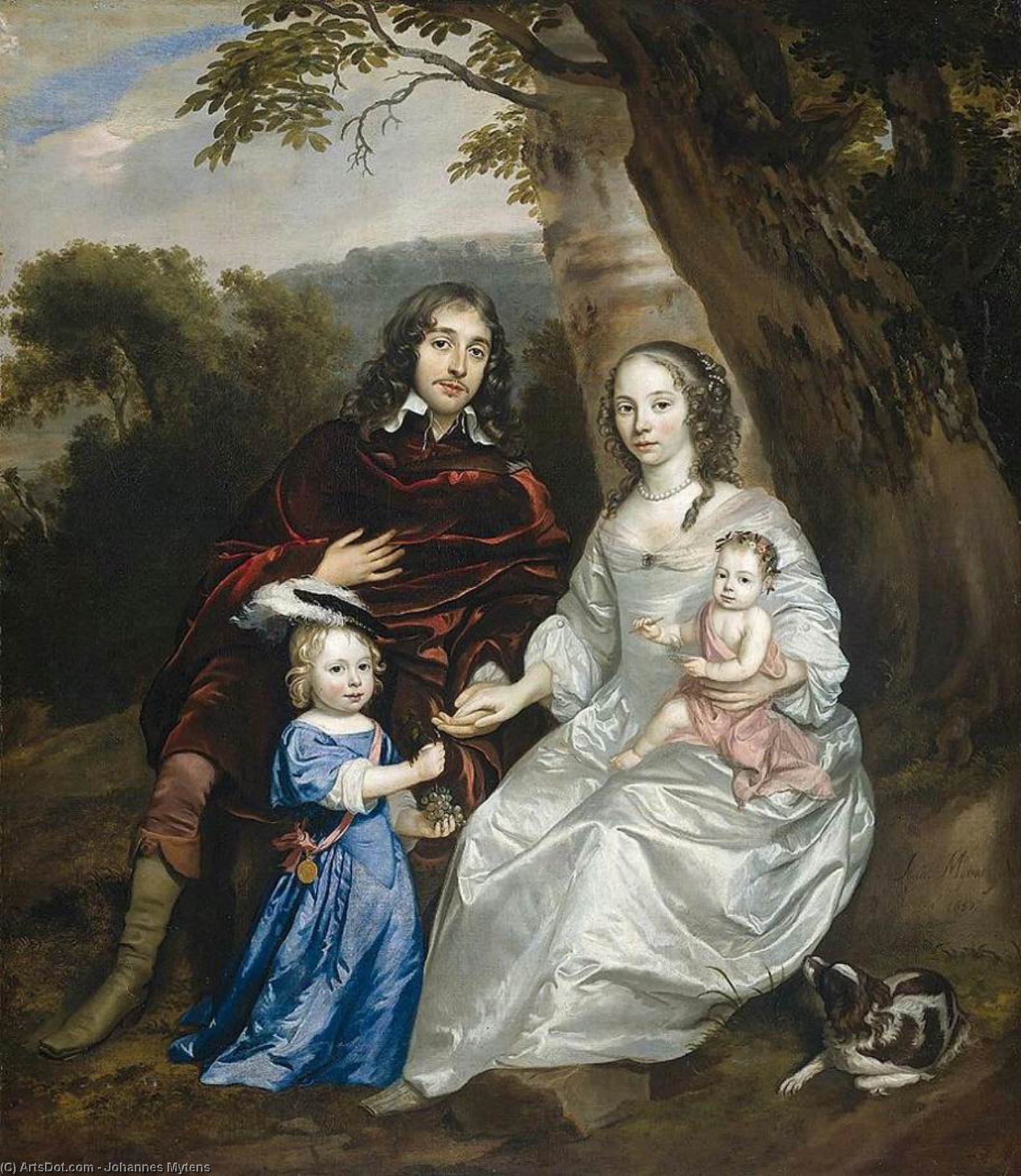 Govert Van Slingelandt And Family — Johannes Mytens