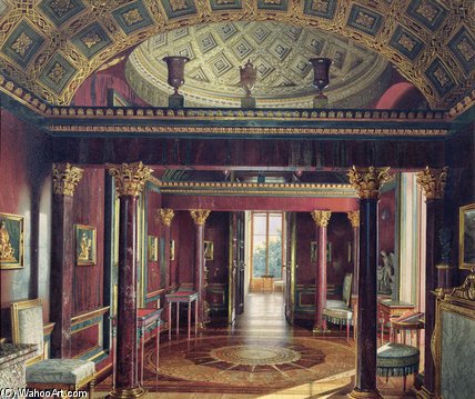 The Agate Room In The Catherine Palace At Tsarskoye — Luigi Premazzi (ludwig Osipovich)