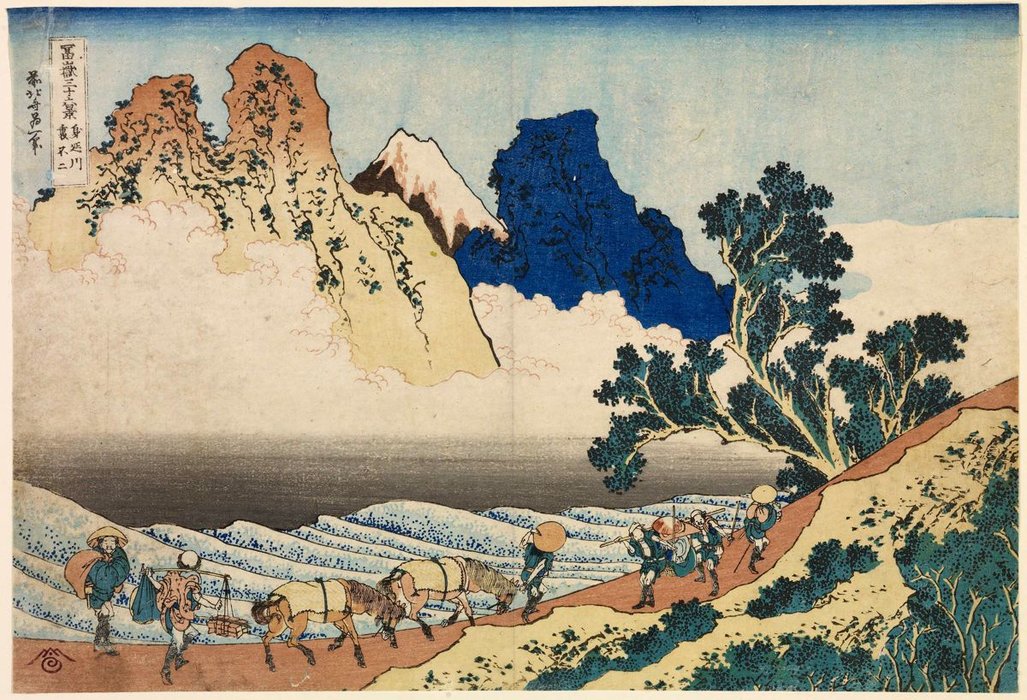 Minobu River And The Back Of Mount Fuji — Katsushika Hokusai