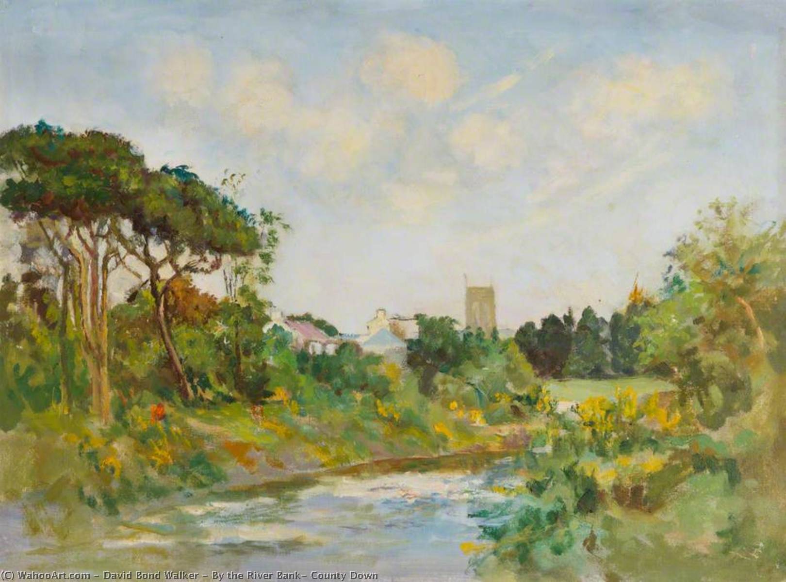 By The River Bank, County Down — David Bond Walker