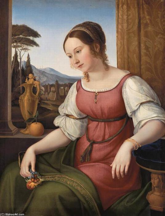 Portrait Of A Young Roman Woman (angelina Magtti) — Friedrich Wilhelm Schadow