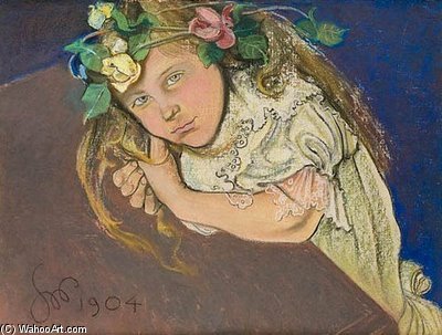 Portrait Of Miss Sternbach — Stanislaw Wyspianski