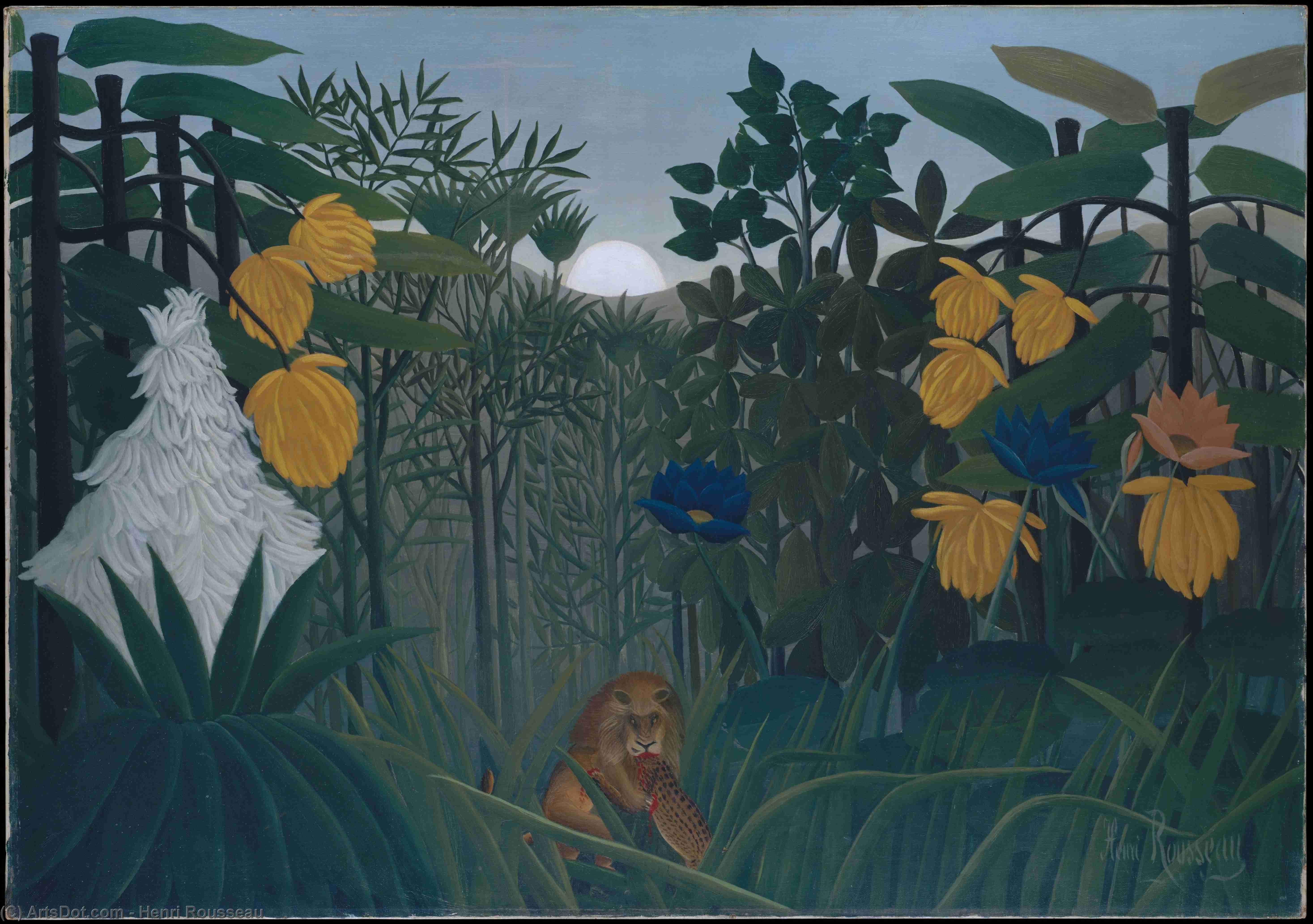 The Repast Of The Lion — Henri Julien Félix Rousseau (le Douanier)