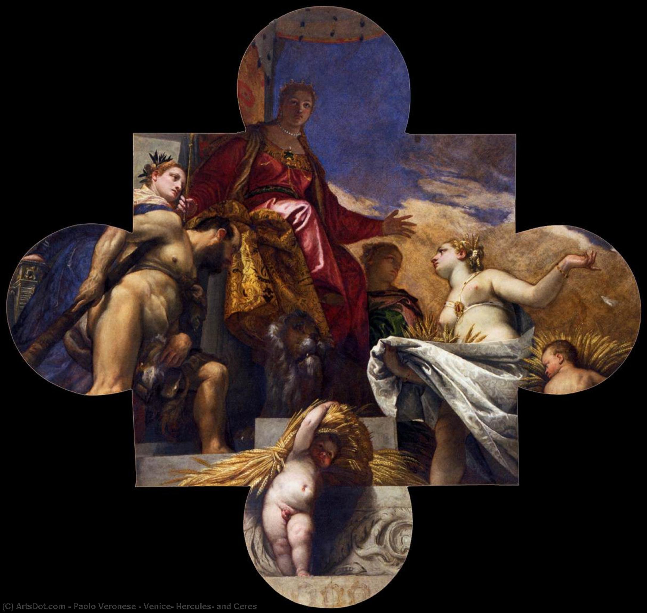 Venice, Hercules, And Ceres — Paolo Veronese