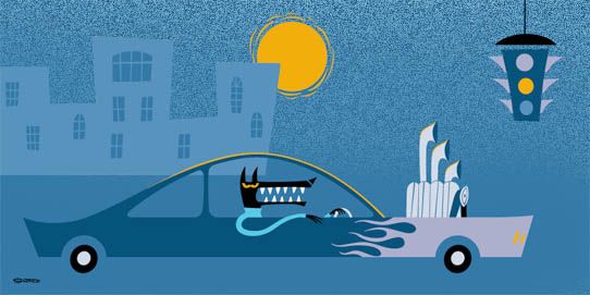 Midnight Drive — Josh Agle (shag)