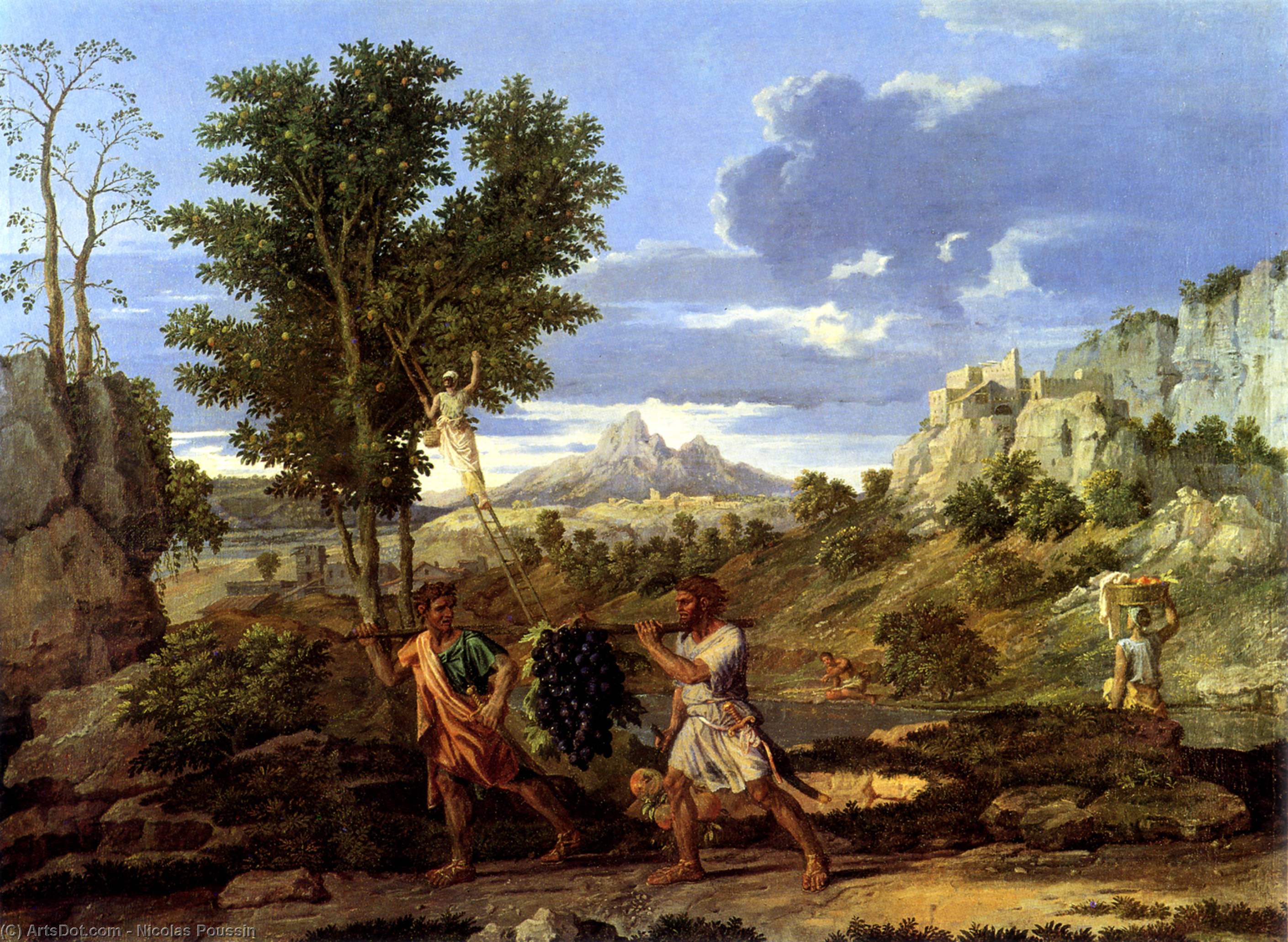Herbst (die Spione Mit Den Trauben Des Versprochenen Landes) — Nikolaus Poussin