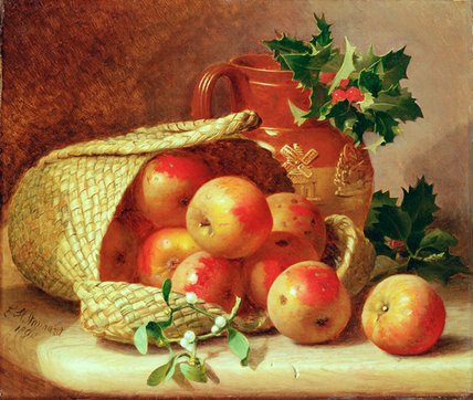 Still Life With Holly And Mistletoe — Eloise Harriet Stannard