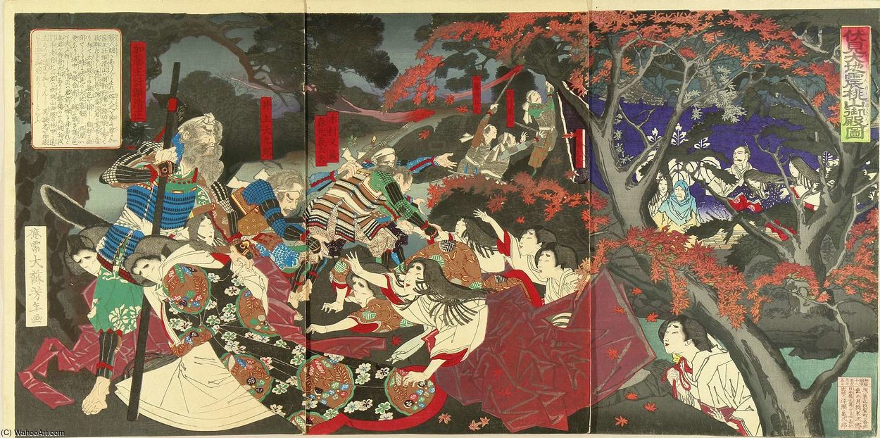 Kato Kiyomasa Protecting — Tsukioka Yoshitoshi