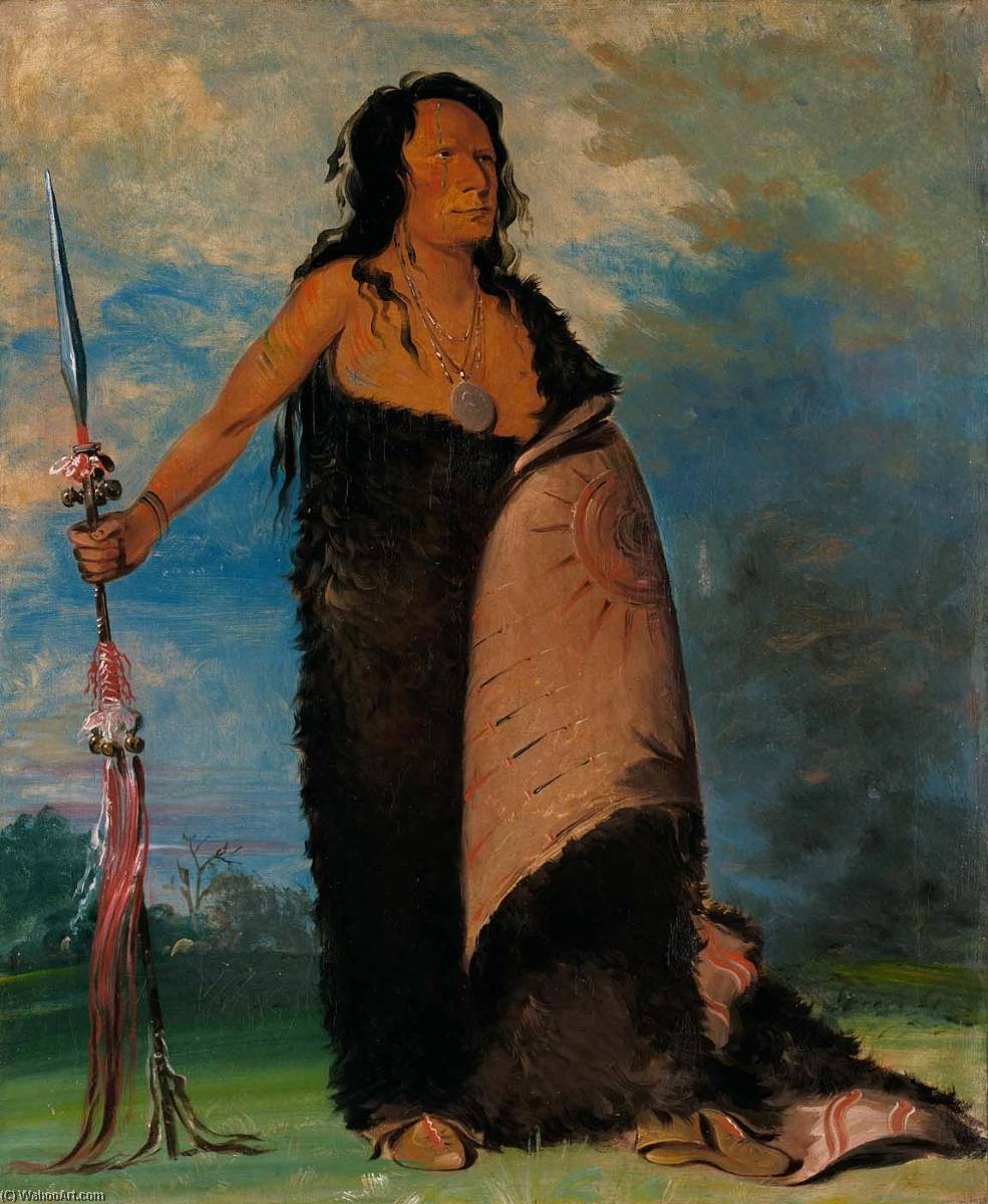 Shoo De Gá Cha, The Smoke, Chief Of The Tribe — George Catlin