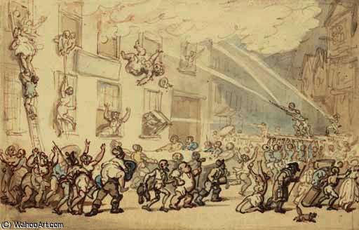 A Fire At A Brothel — Томас Роулендсон