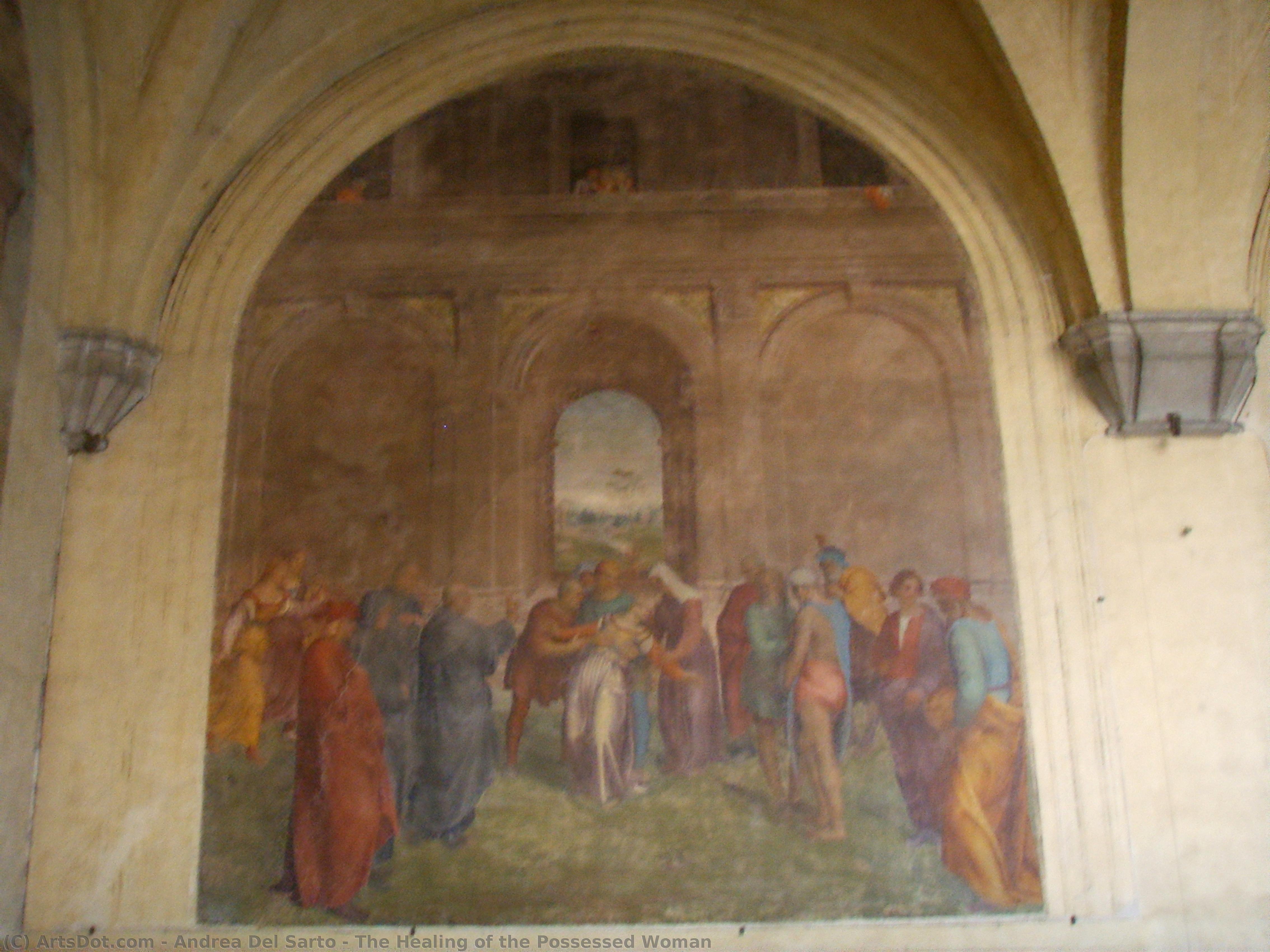 The Healing Of The Possessed Woman — Andrea Del Sarto