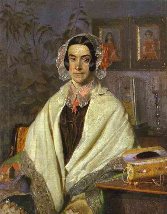 Portrait Of O. P. Zhdanovich — Pavel Fedotov
