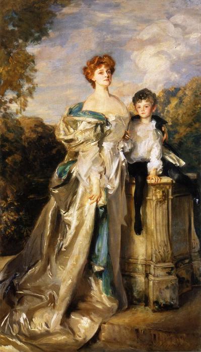 Lady Warwick And Her Son — John Singer Sargent