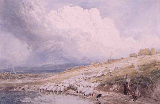 Landscape With Sheep — Myles Birket Foster