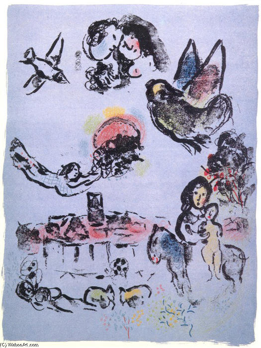 Nocturne At Vence — Марк Шагал