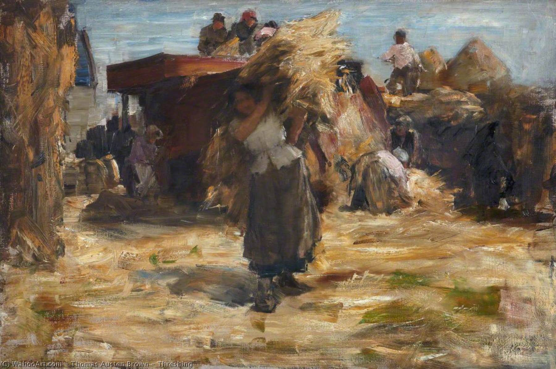 Threshing — Thomas Austen Brown