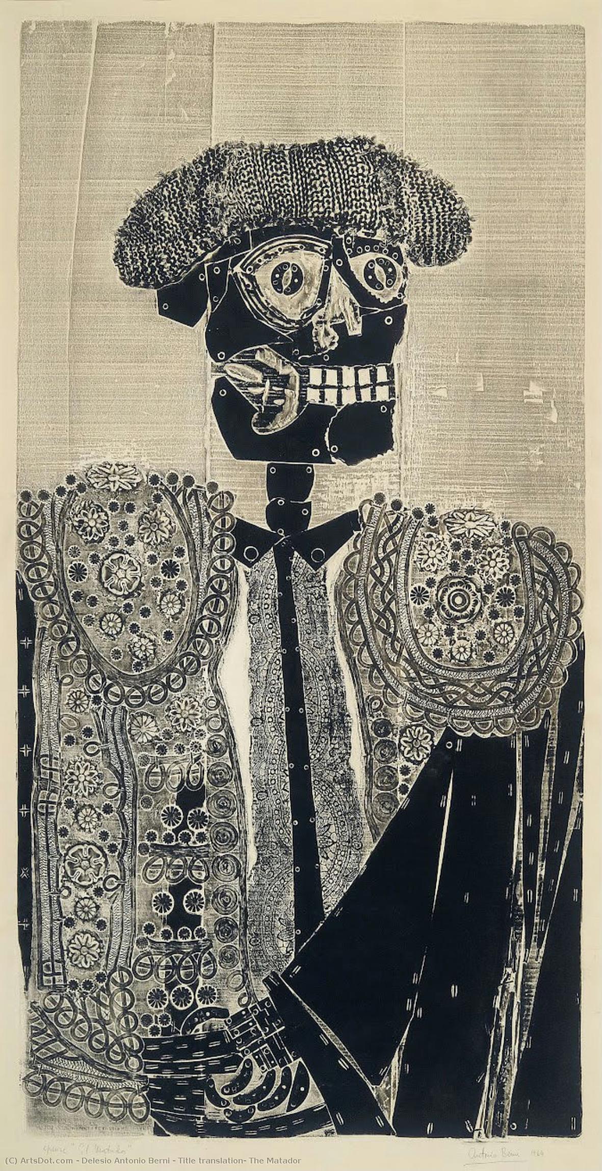 Title Translation: The Matador — Delesio Antonio Berni
