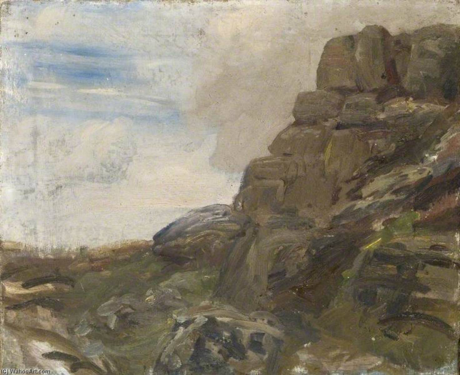 Estudio De Rocas, Cala De Lamorna — Sir Alfred James Munnings