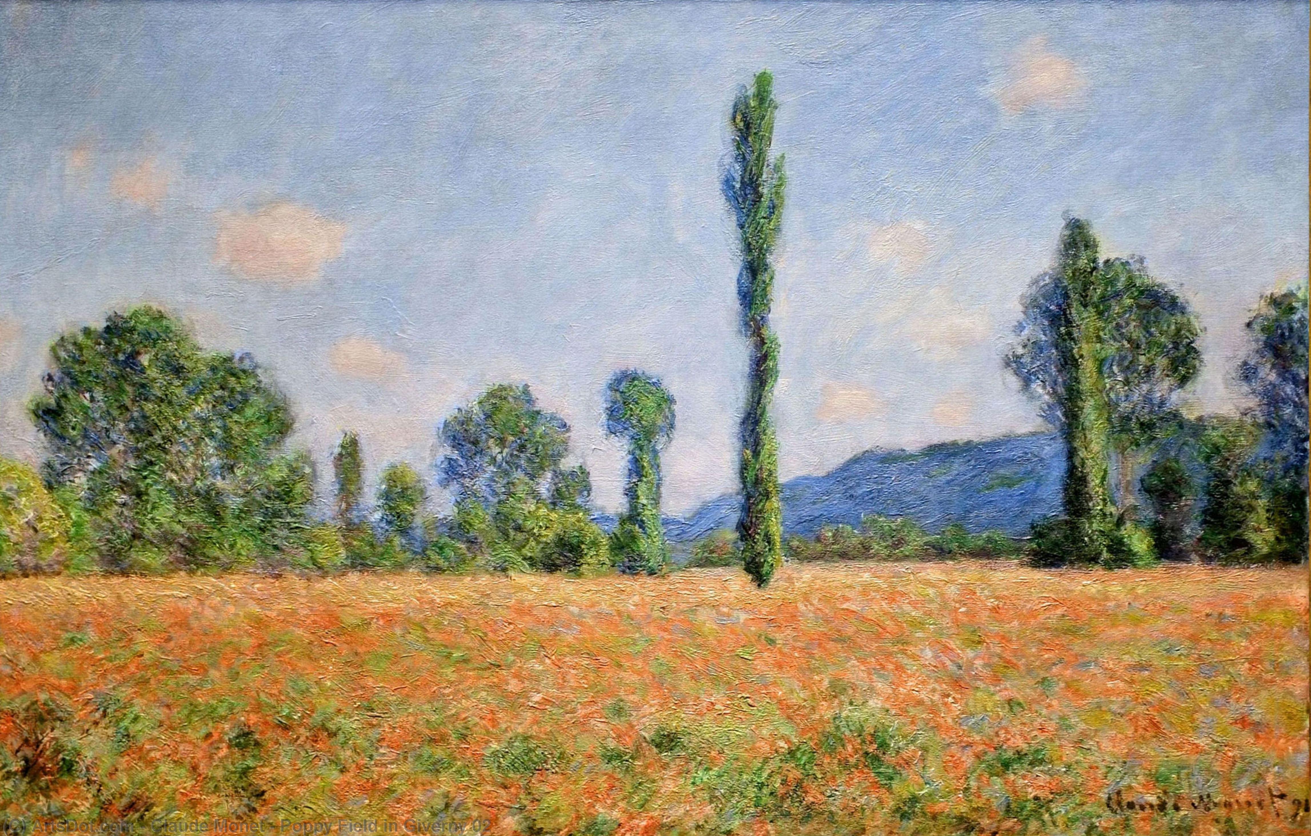 Poppy Field In Giverny 02 — Claude Monet