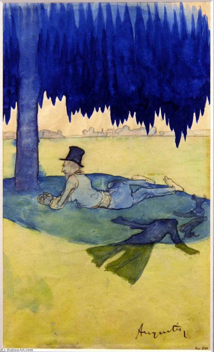 Man Sheltering Beneath A Tree — Louis Anquetin