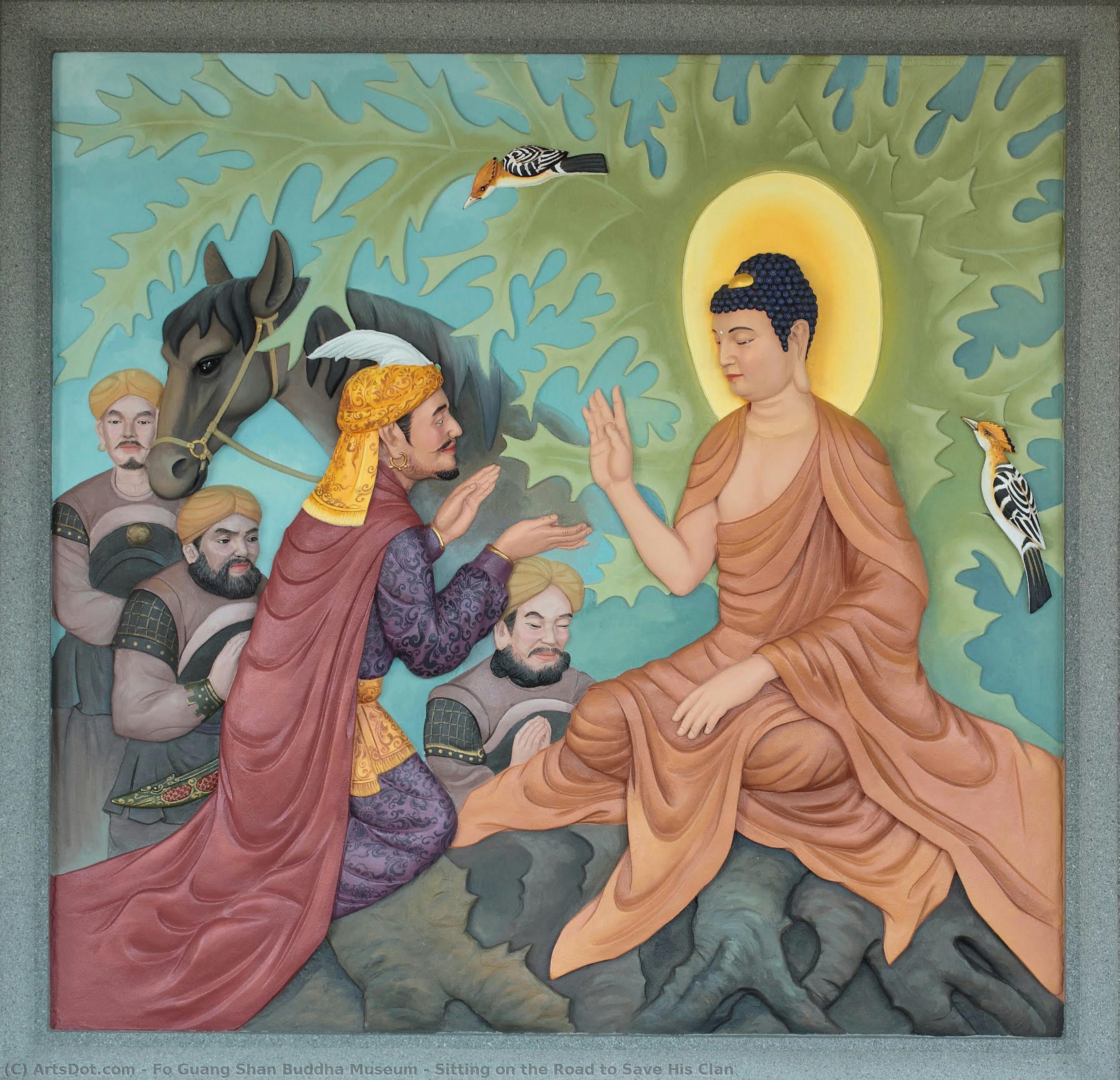 Auf Dem Weg Sitzend, Um Seinen Clan Zu Retten — Fo Guang Shan Buddha Museum