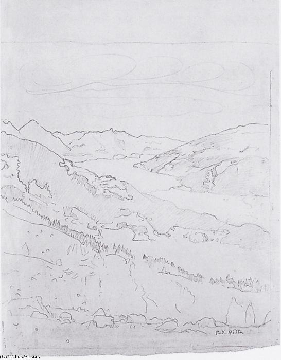 Lake Thun From The Path To The Plate Schynigen — Ferdinand Hodler