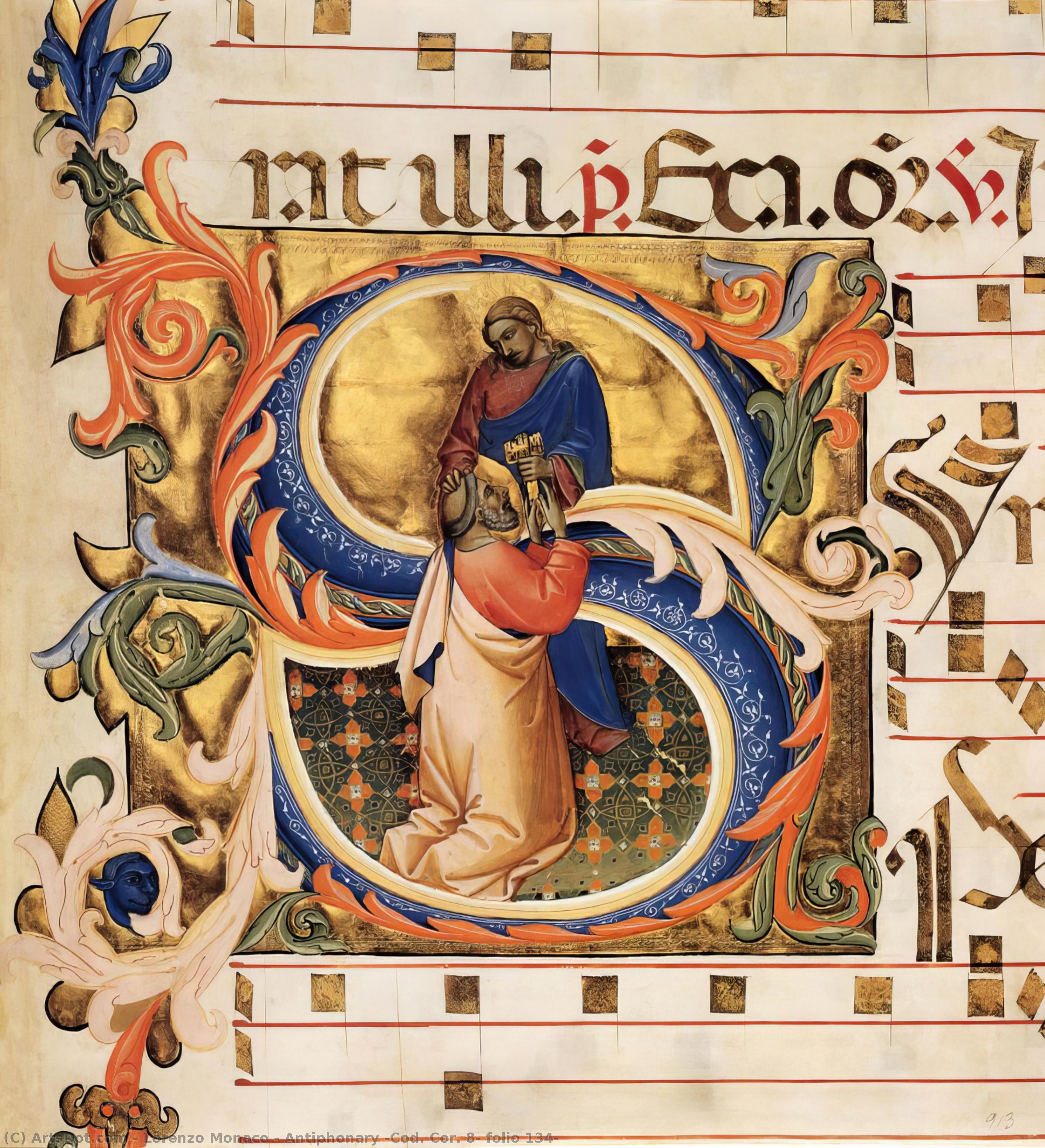 Antifonario (cod. Cor. 8, Folio 134) — Lorenzo Monaco