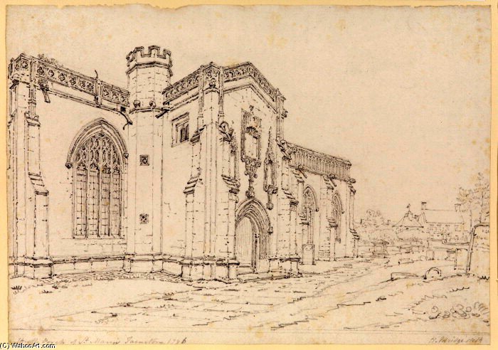View Of St. Mary's Church At Taunton — Henry Edridge
