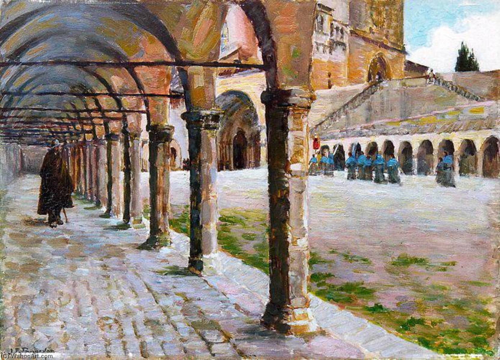 Ancien Cloître De La Place Saint François À Assise (titre Inscrit) — Joseph-félix Bouchor