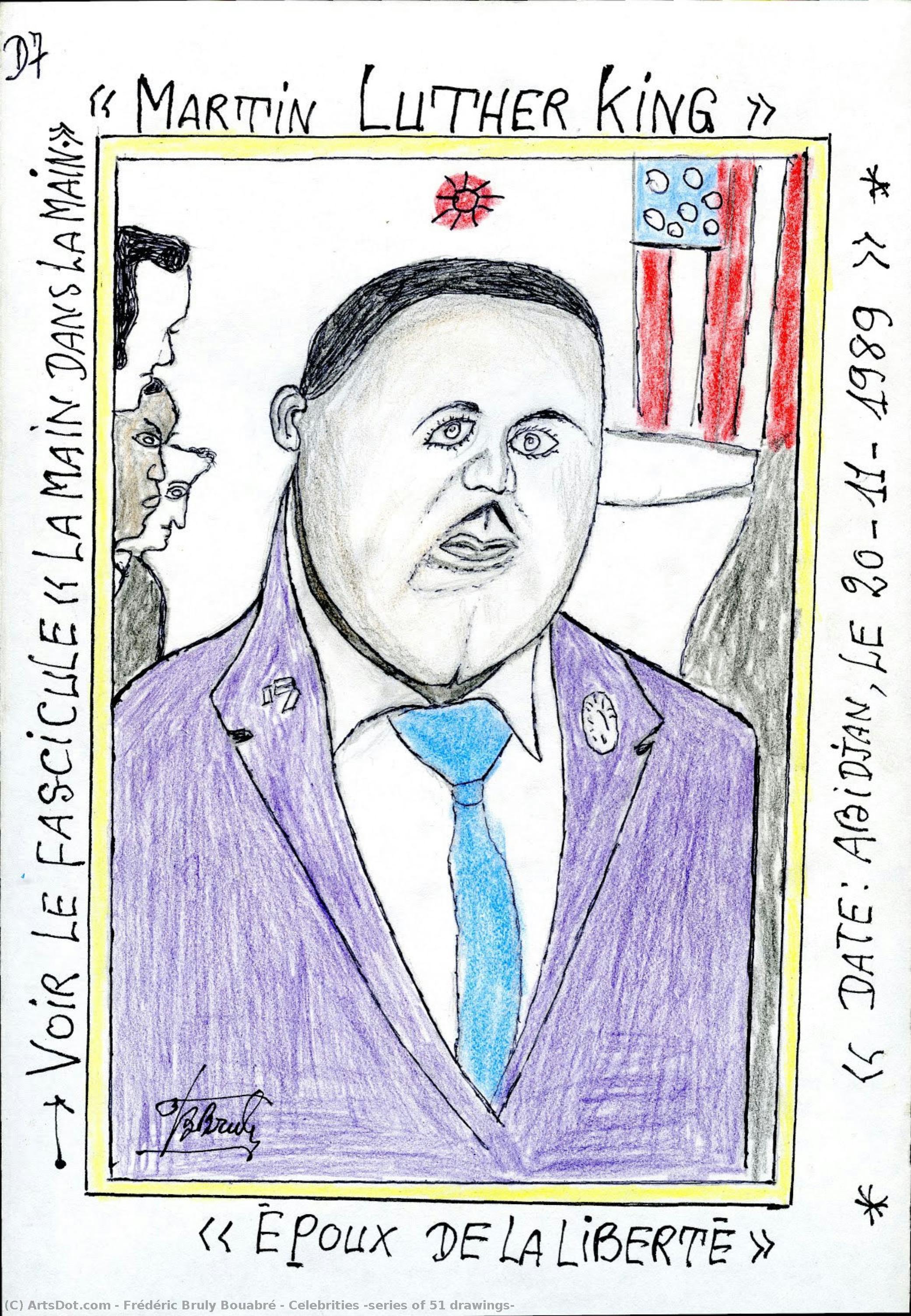 Celebrities (series Of 51 Drawings) — Frédéric Bruly Bouabré