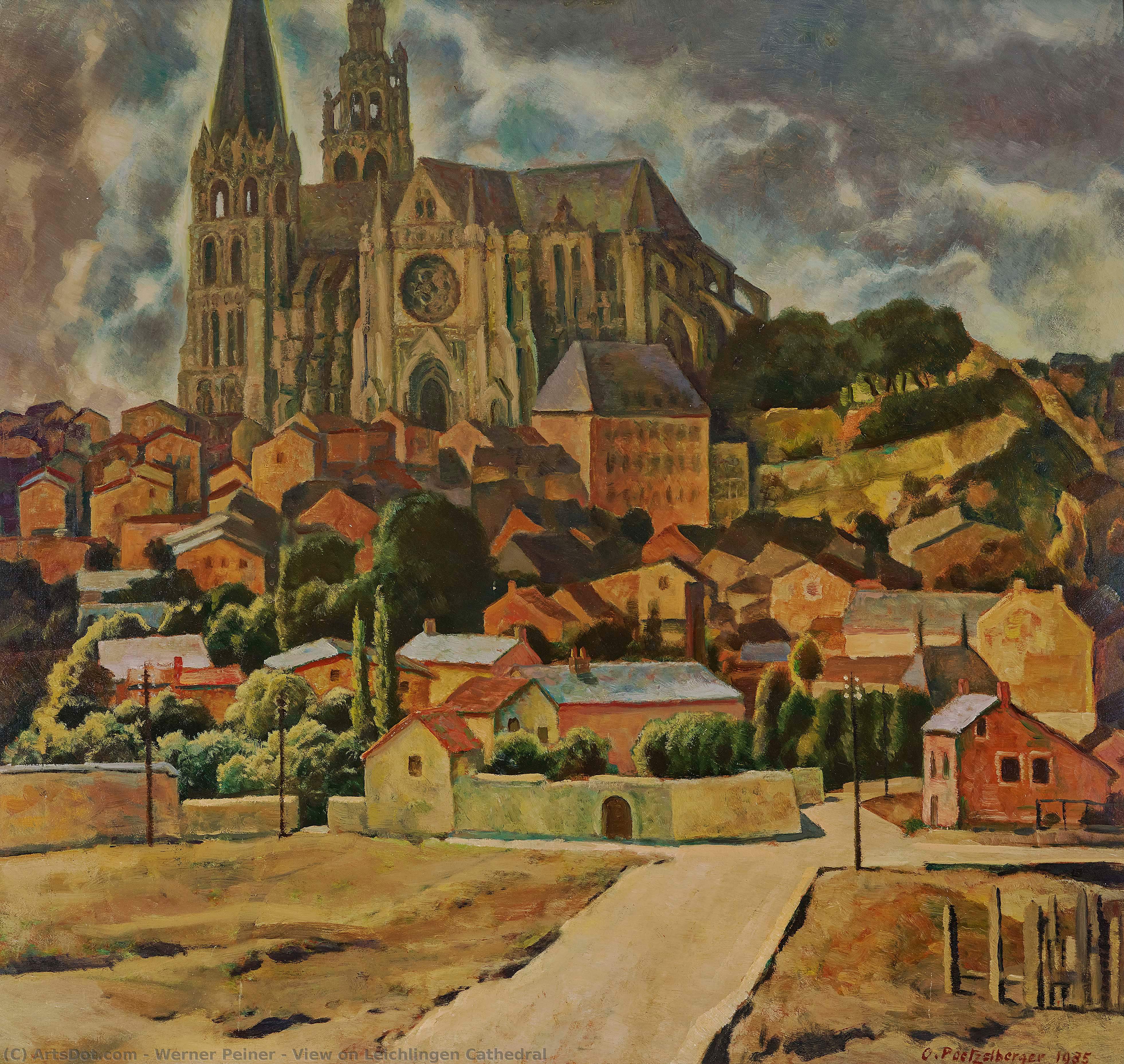 View On Leichlingen Cathedral — Werner Peiner