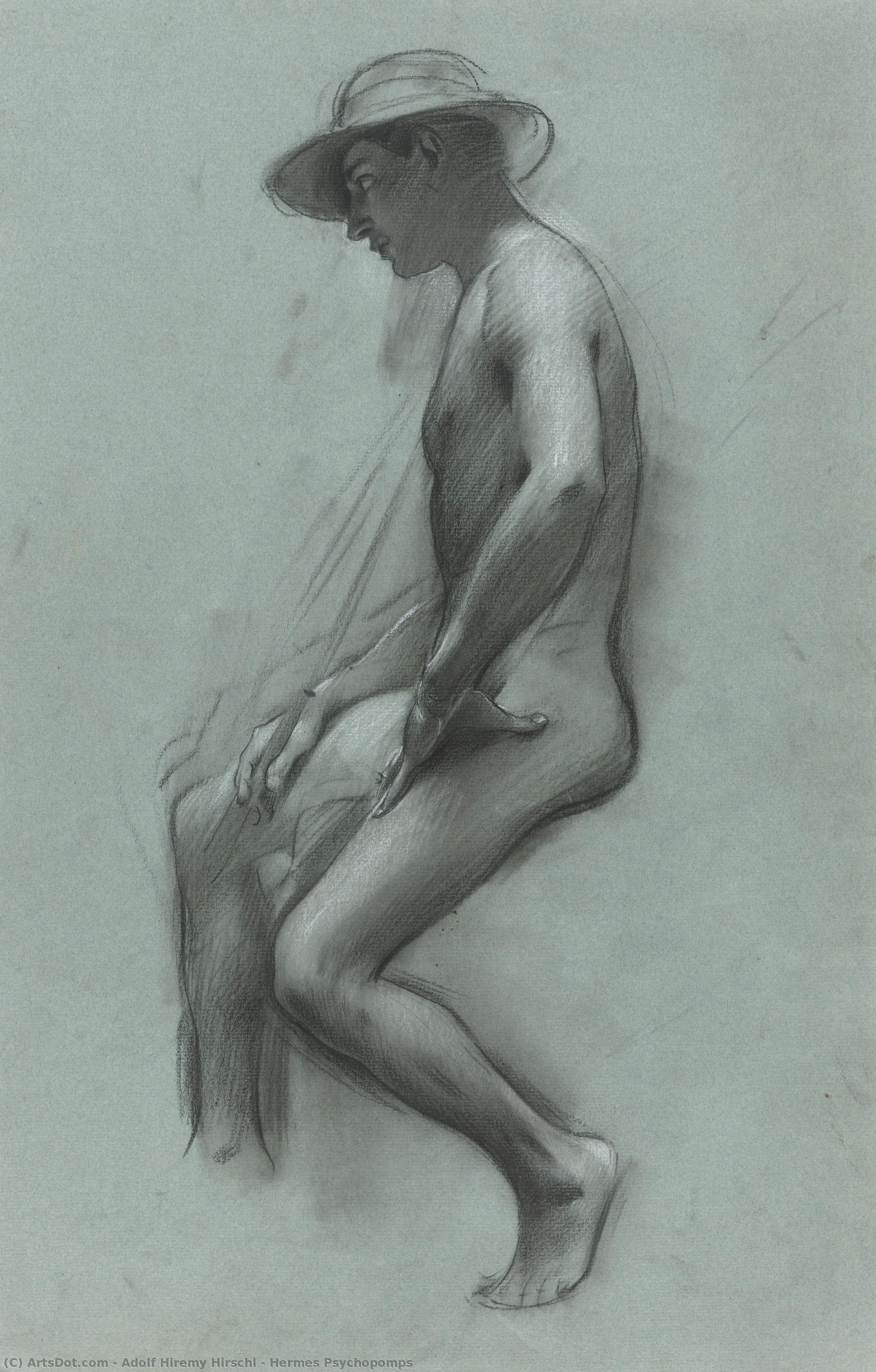 Hermes Psychopomps — Adolf Hiremy Hirschl
