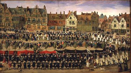 Procession Of The Maids Of The Sablon In Brussels — Anthonis Sallaert