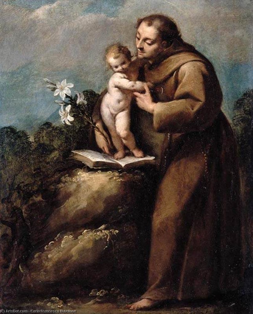 St Anthony Of Padua And The Infant Christ — Carlo Francesco Nuvolone