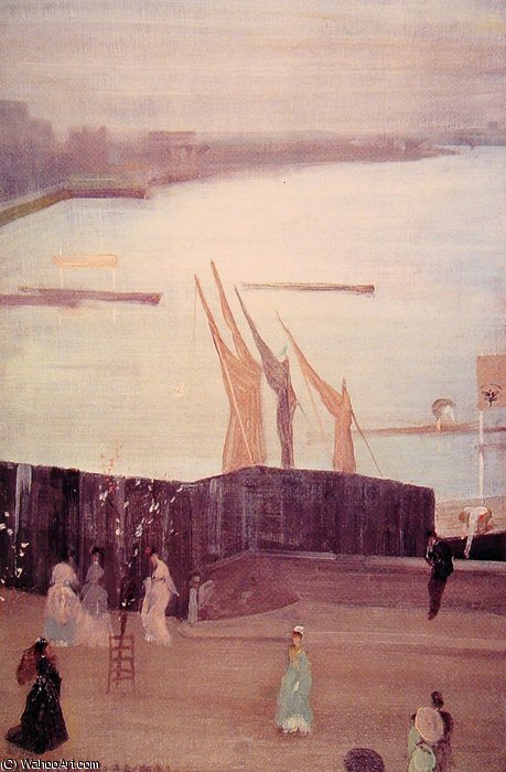 Variations In Pink And Grey Chelsea — James Abbott Mcneill Whistler