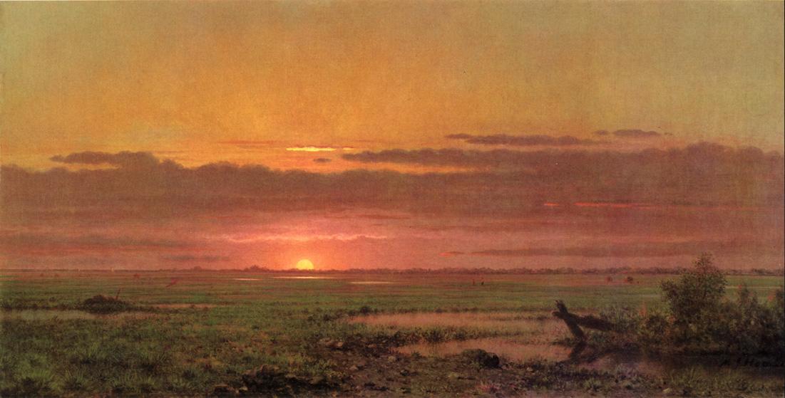 Sunset Marshland, New Jersey — Мартин Джонсон Хед
