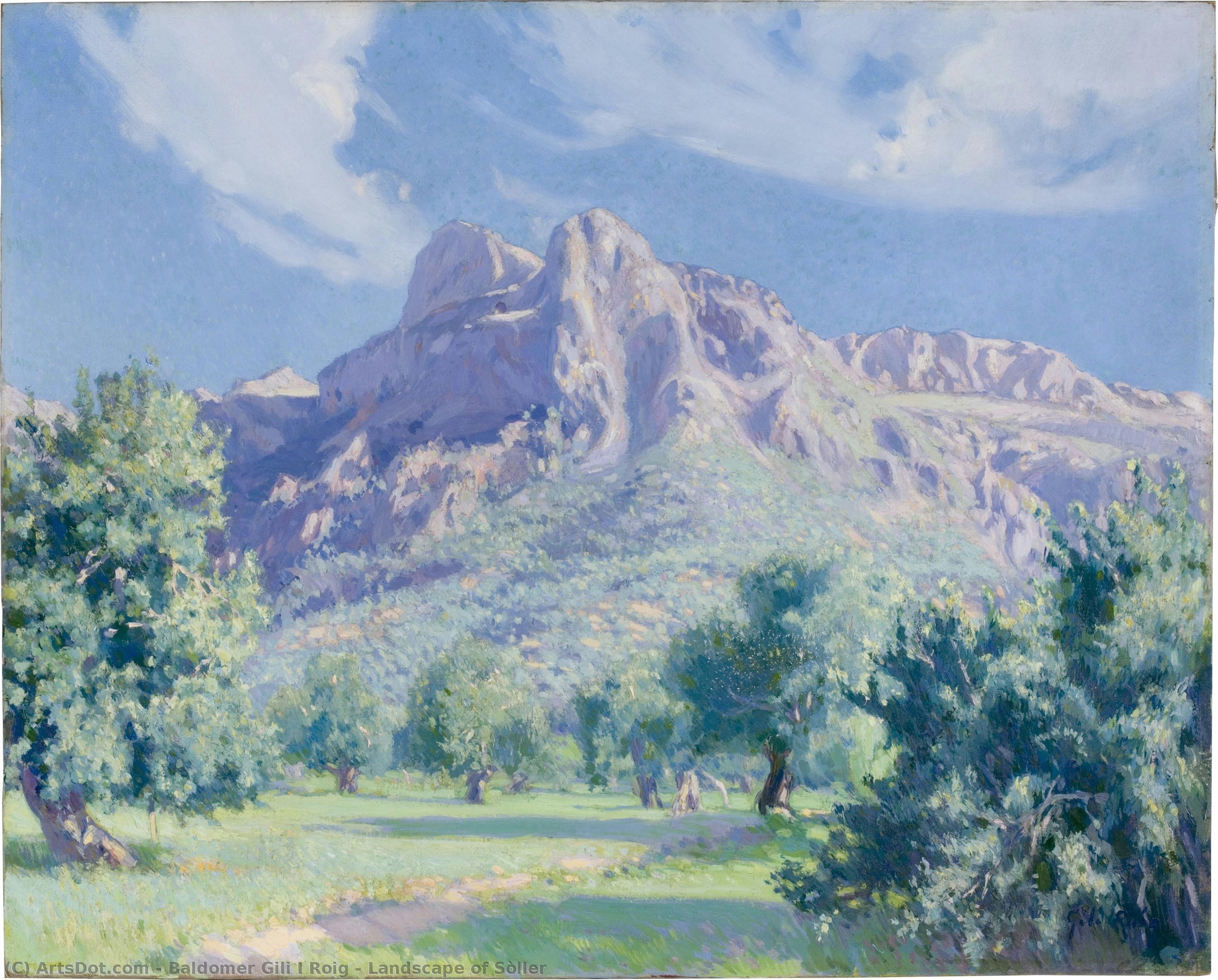 Landscape Of Sòller — Baldomer Gili I Roig