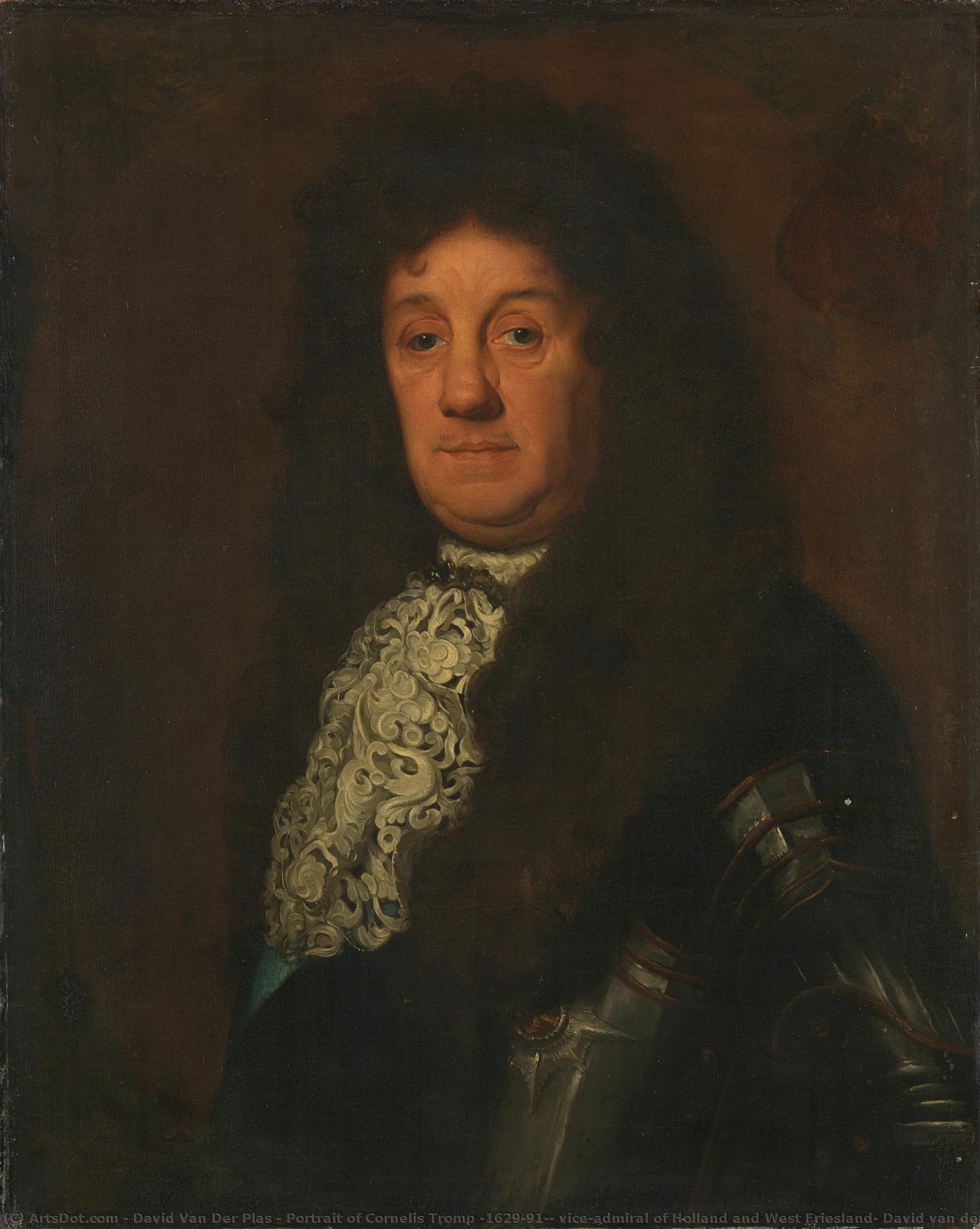 Portrait Of Cornelis Tromp (1629-91), Vice-admiral Of Holland And West Friesland, David Van Der Plas, 1640 - 1690 — David Van Der Plas