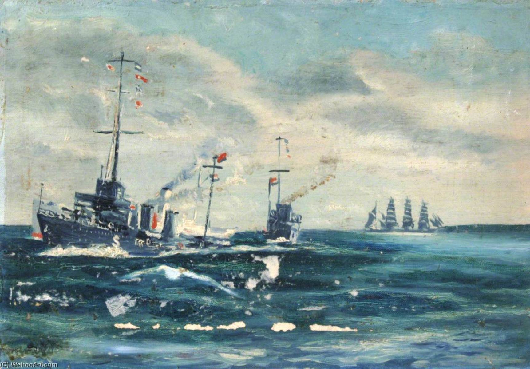 Destroyers Protecting Shipping — Arthur Cozens