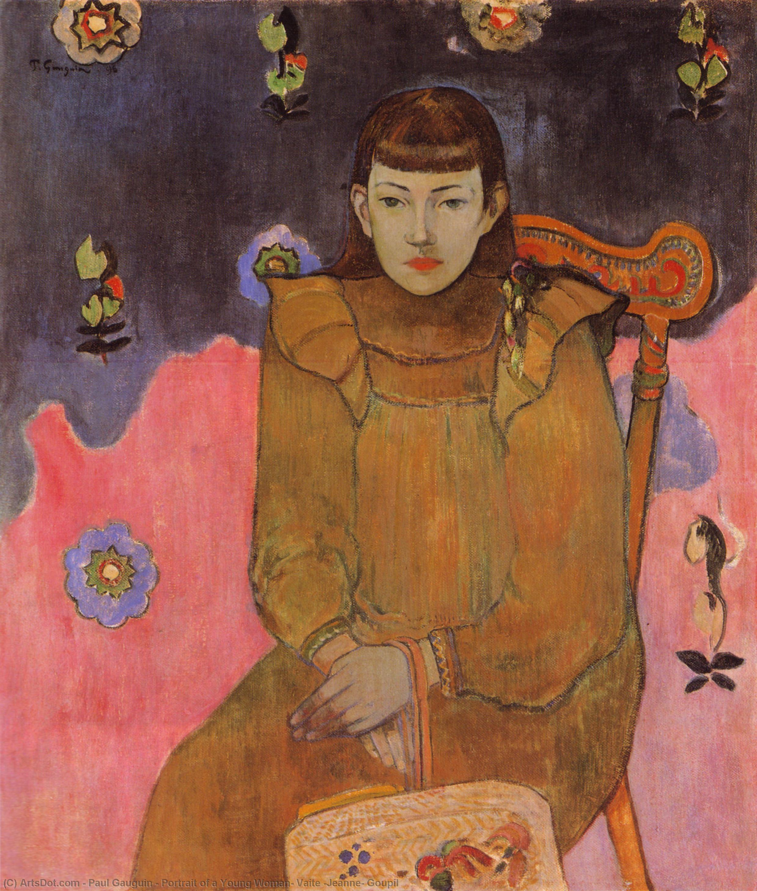 Bildnis Einer Jungen Frau Vaite (jeanne) Goupil — Eugène Henri Paul Gauguin