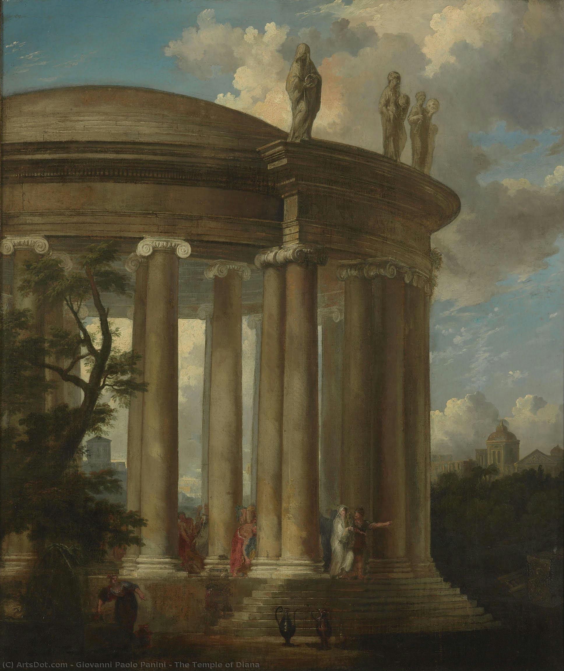 The Temple Of Diana — Giovanni Paolo Panini