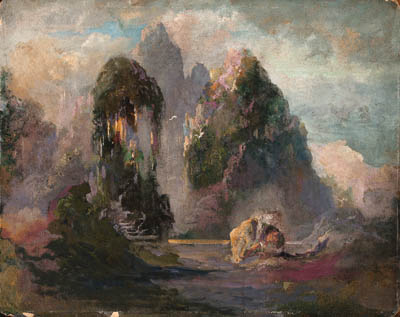 God Walked In The Garden In The Cool Of The Day — Arthur B. Davies